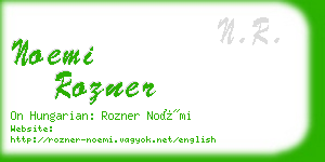 noemi rozner business card